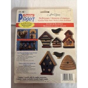 Plaid Faster Plaster "Birdhouses" Reusable Plaster Mold - 1995